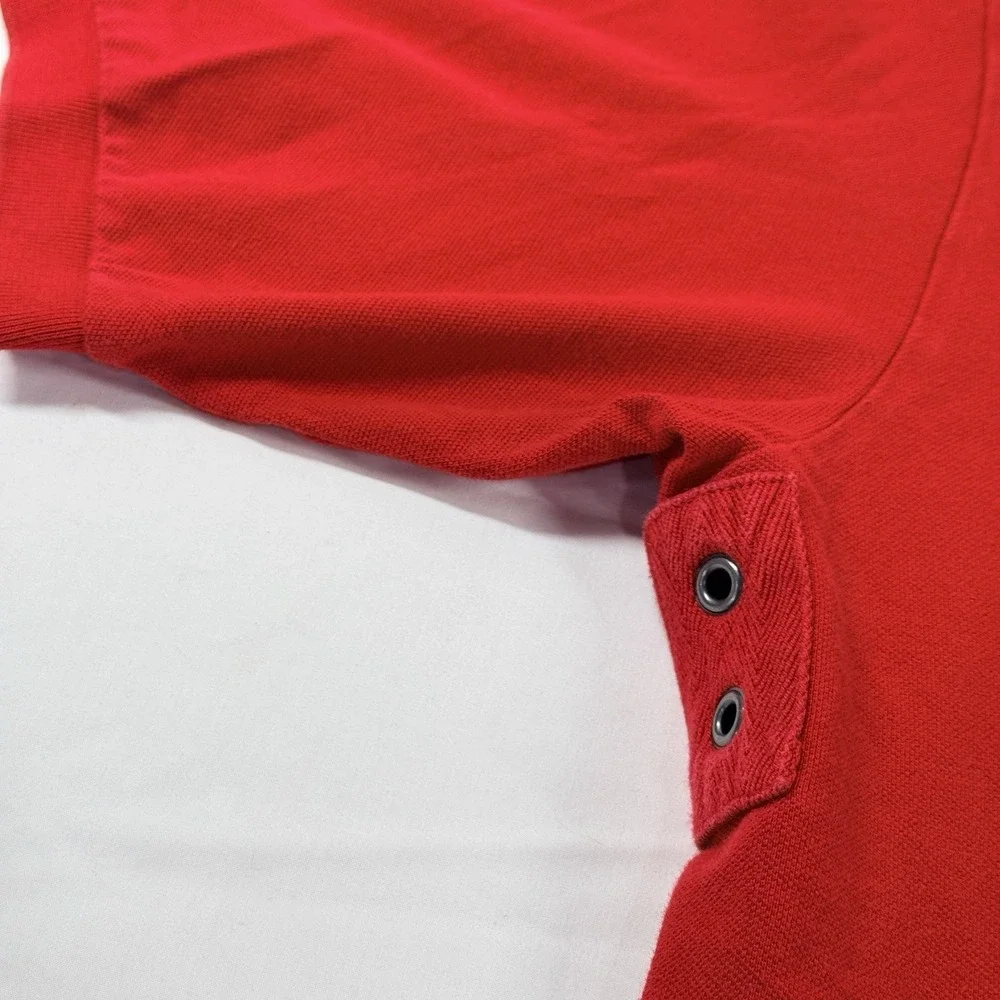 Vintage Polo Ralph Lauren Big Pony Rugby Polo‎ Shirt 2XLT Red Blue Crest Tall